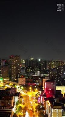 <strong>航拍</strong>云南<strong>昆明</strong>城市建设夜景